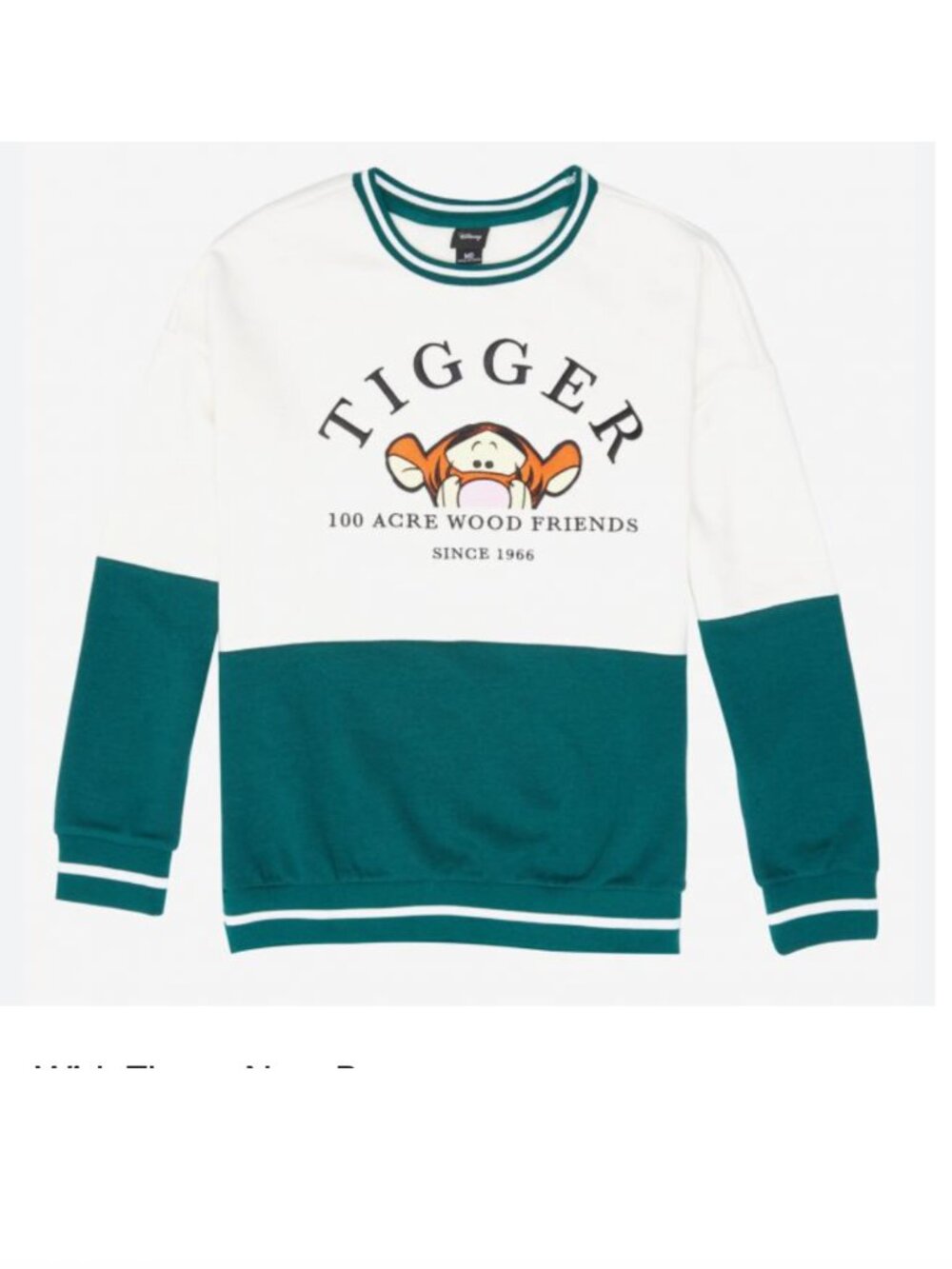 Disney Winnie the Pooh Tigger Colorblock Crewneck Sweatshirt